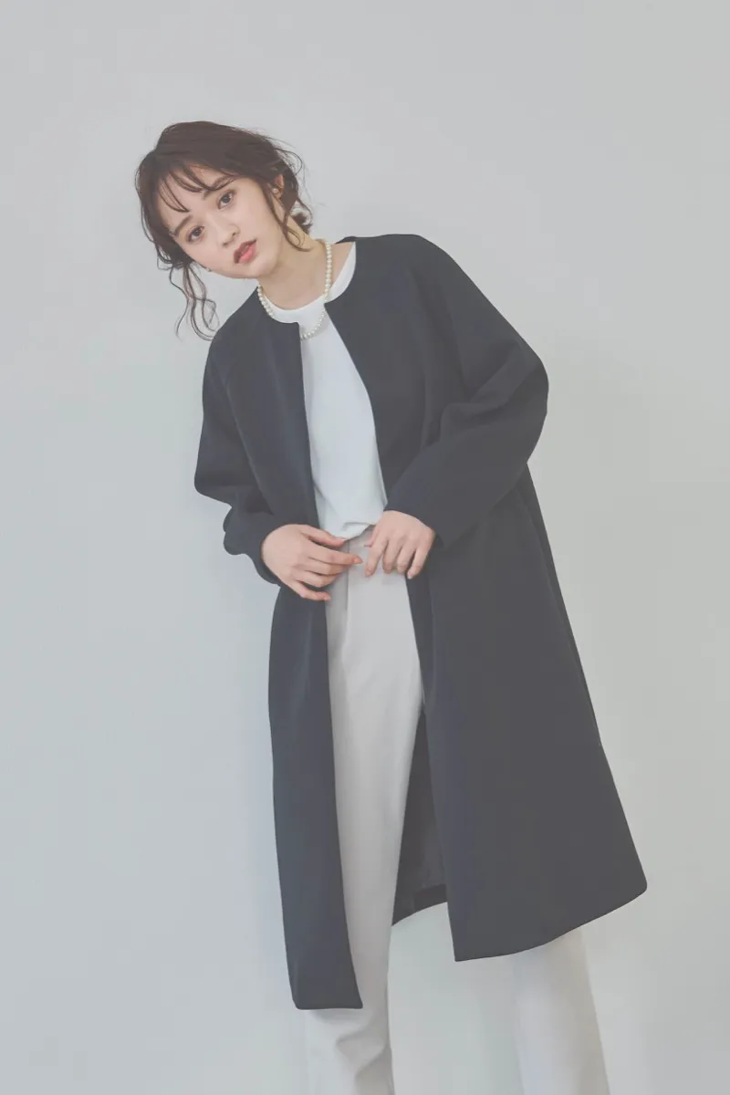 kaene ブラックのバックパールコート