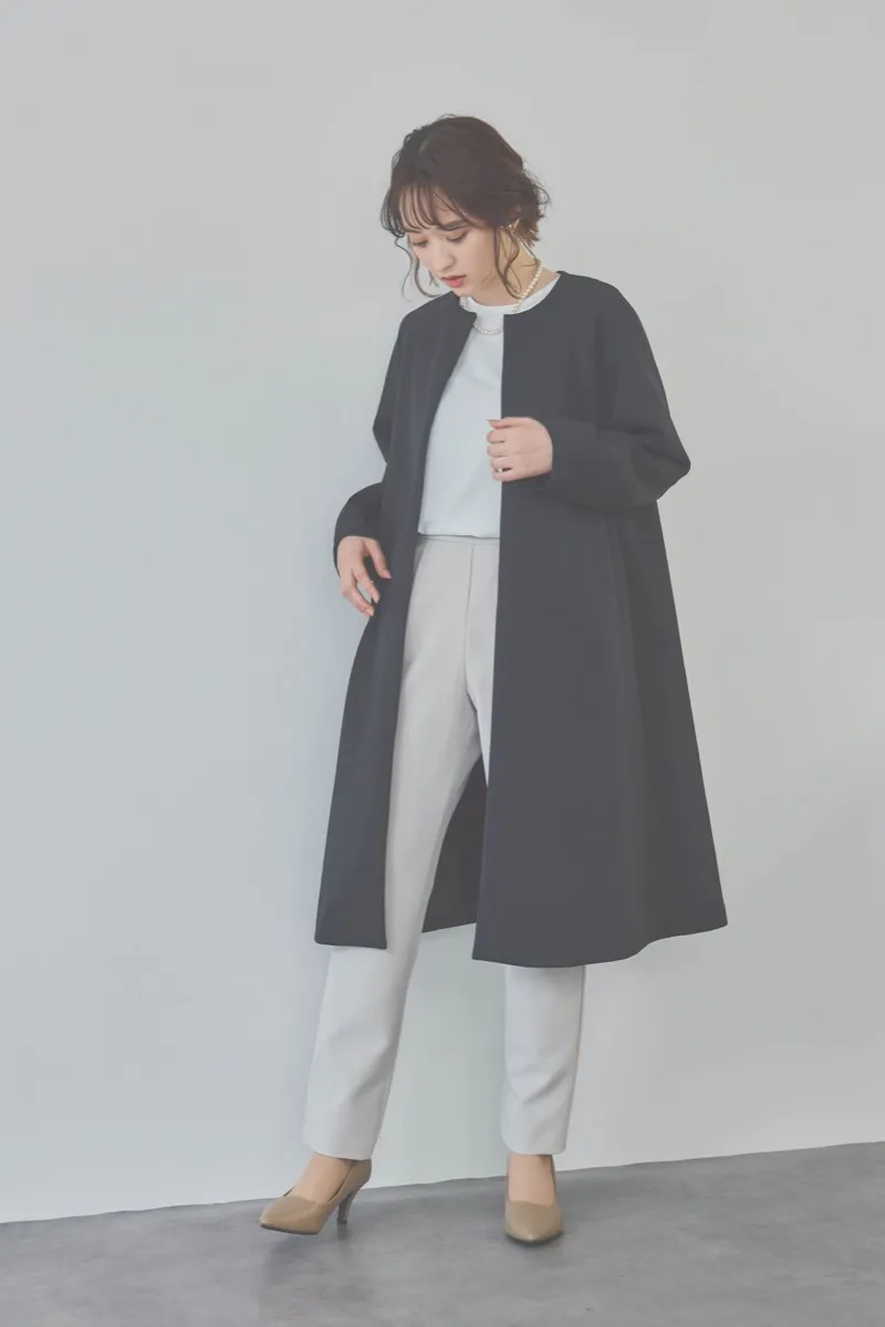 kaene ブラックのバックパールコート