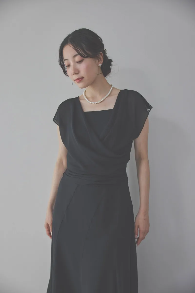 ブラックのバックレースマーメイドドレスコーディネートセット M/PREFERENCE