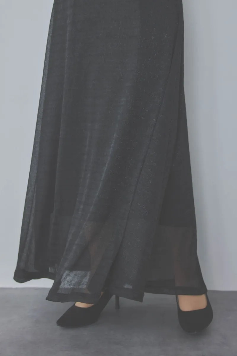 ブラックのティアードフリルボレロドレス　M/Leja