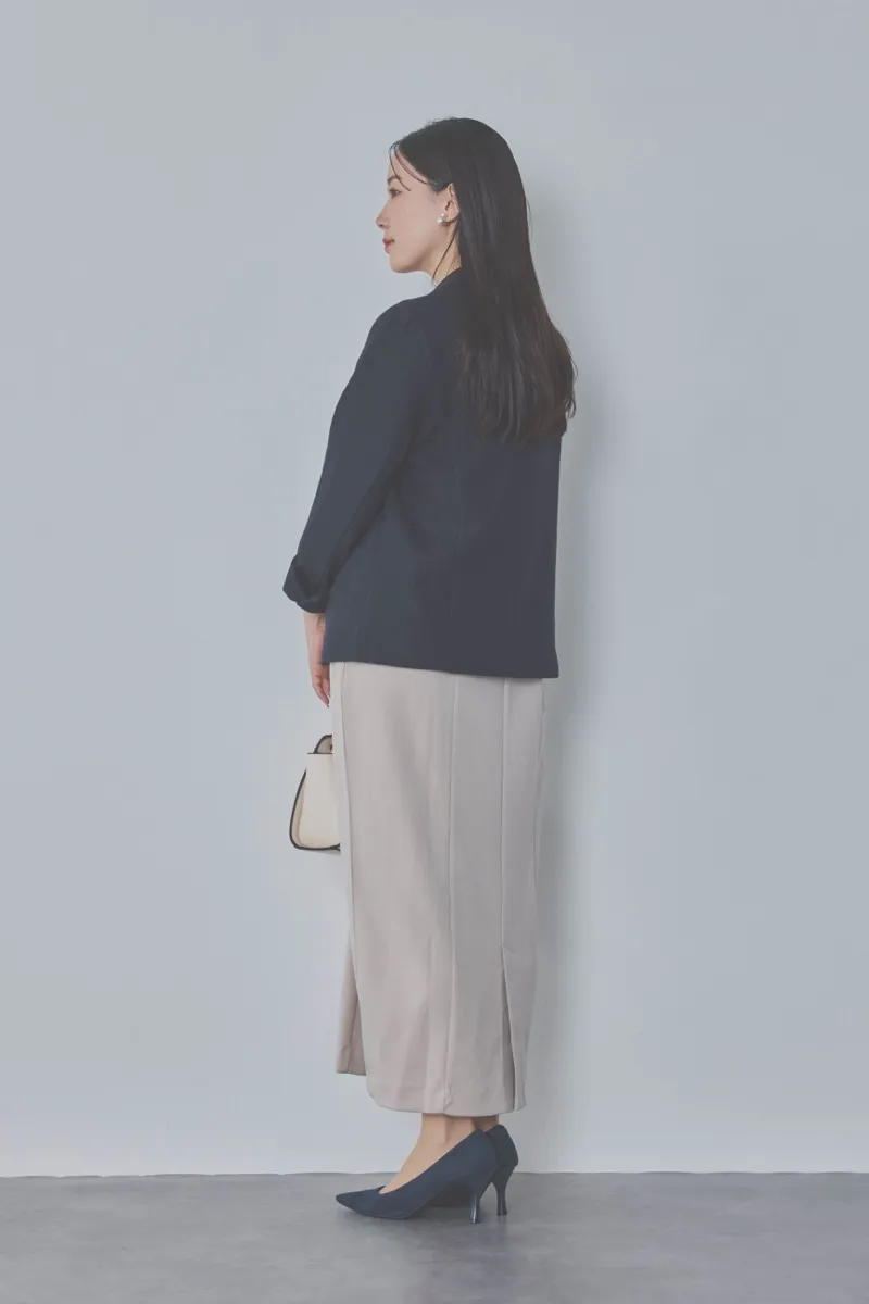 ベージュのボリュームスリーブポンチワンピース　M〜L/Select Shop