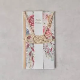 レッドのボタニカルご祝儀袋