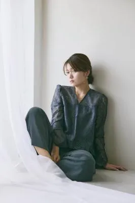 ダークグリーンのワイドパンツセットアップ　M/AIMER