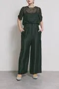 ブラックのバルーンデザインパンツドレス M/kaene