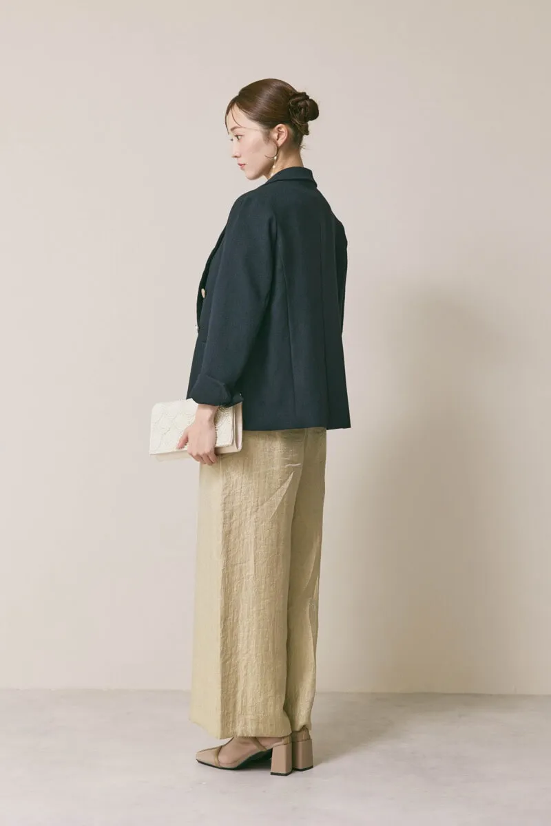 ベージュのバルーンデザインパンツドレス　S/kaene