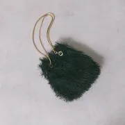 ブラックのシャギーファーバッグ