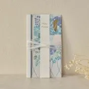 ブルーのリボンブルーム金封祝儀袋