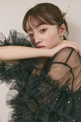 ブラックラッフルトップスパンツドレス　S/Ameri VINTAGE